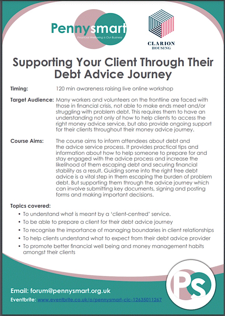 Supporting Your Client Through Their Debt Advice Journey image