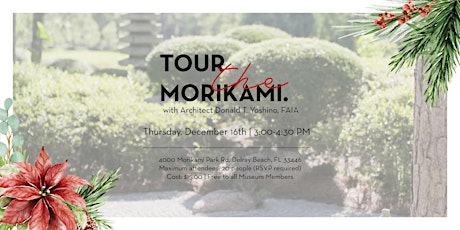 Hauptbild für Tour the Morikami Gardens with Donald T. Yoshino, FAIA