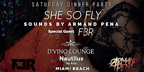 DVINO LOUNGE Presents SHE'S SO FLY Dinner Party w/ Armand Pena & Guests primary image