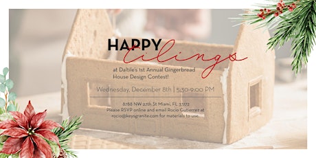 Image principale de Annual Gingerbread House Design Contest with Daltile