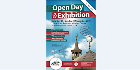 East London Mosque Open day & Exhibition- For people of all Faiths and Non primary image