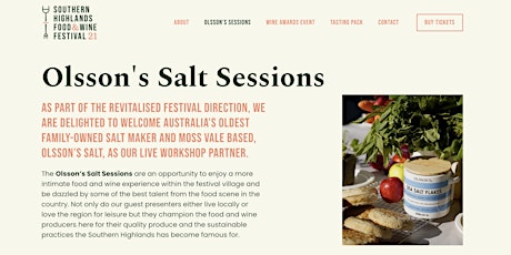 Olsson’s Salt Sessions - Sunday tickets