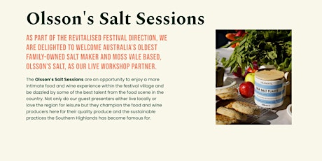Olsson’s Salt Sessions - Saturday tickets