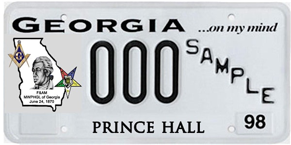 GA Prince Hall Tag