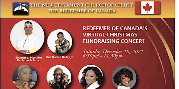 Redeemer Of Canada's Virtual Christmas Fundraising Concert