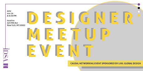 IDSA NYC Casual Meetup Event - Sponsored by LIXIL Global Design