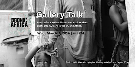 BRONX:AFRICA Artist Gallery Talk primary image