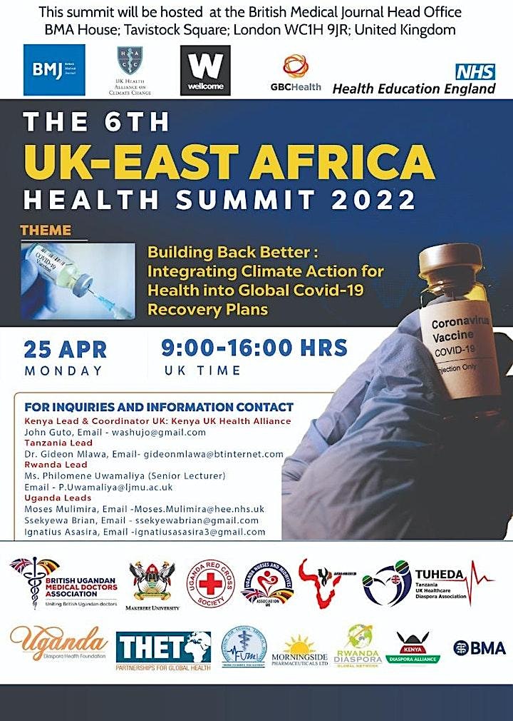 
		6th  UK East Africa Health Summit 2022 image
