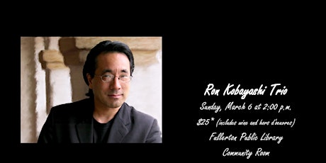 Jazz in the Afternoon With the Ron Kobayashi Trio primary image