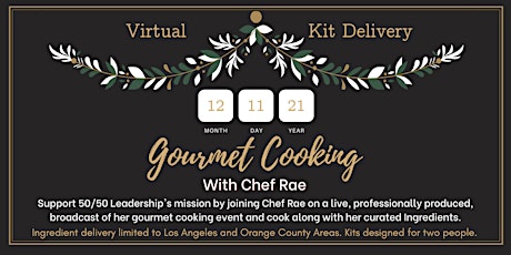 Virtual Gourmet Cooking with Chef Rae with Ingredients Delivered primary image