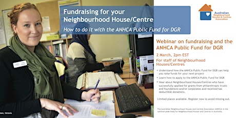 Webinar: ANHCA Public Fund for DGR primary image