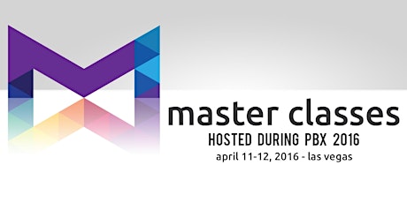 Master Classes @ PBX 2016 primary image