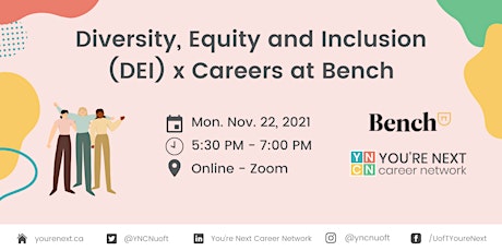Diversity, Equity and Inclusion (DEI) x Careers at Bench primary image