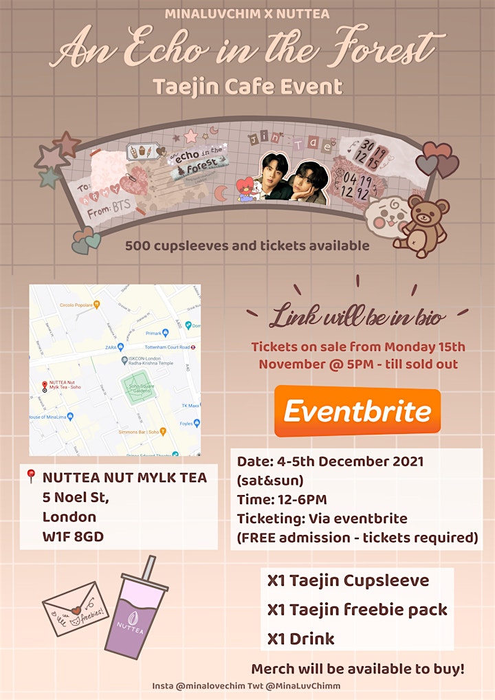
		An Echo in the Forest - TaeJin cafe event in London @ NUTTEA Soho image
