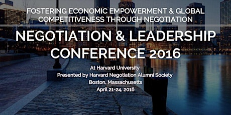 Negotiation & Leadership Conference 2016 primary image