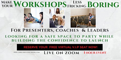 Make Your Workshops Less Boring tickets