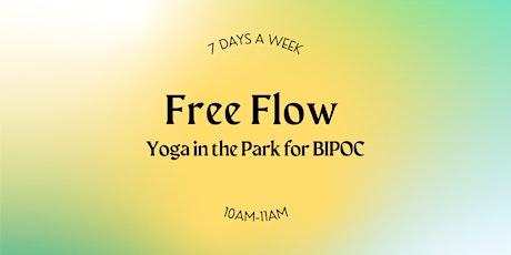 Free Yoga in the Park for BIPOC tickets