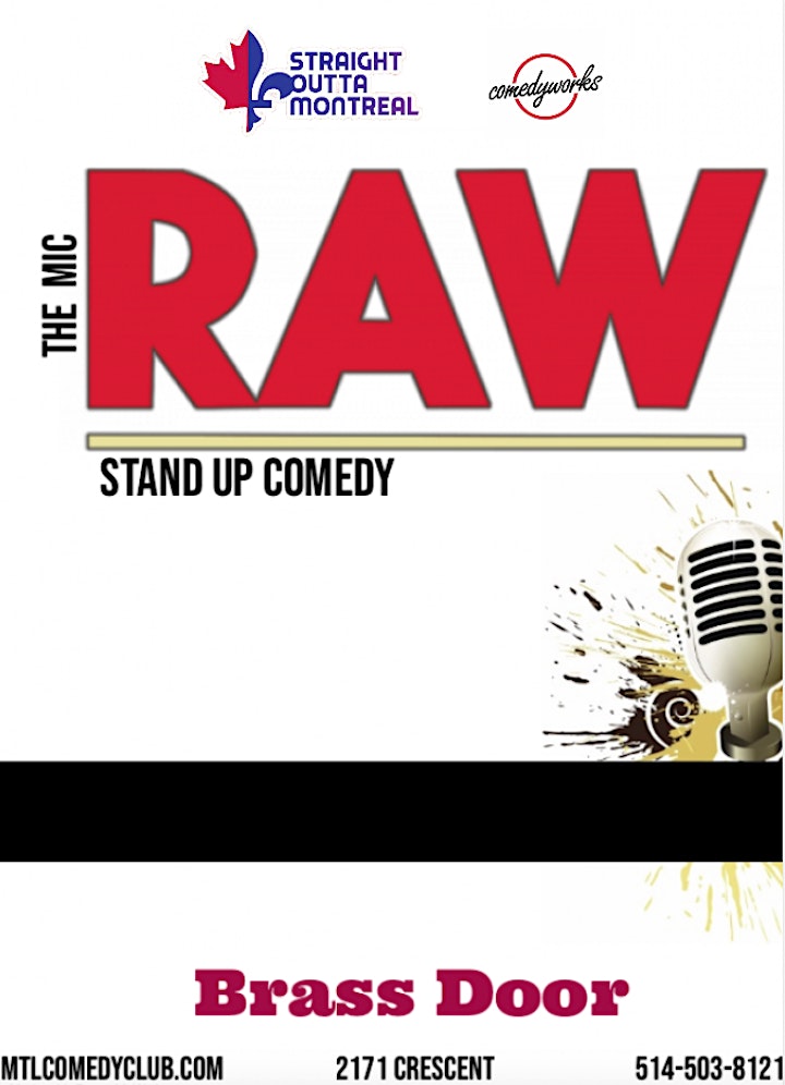 
		RAW ( Stand-Up Comedy ) MTLCOMEDYCLUB.COM image
