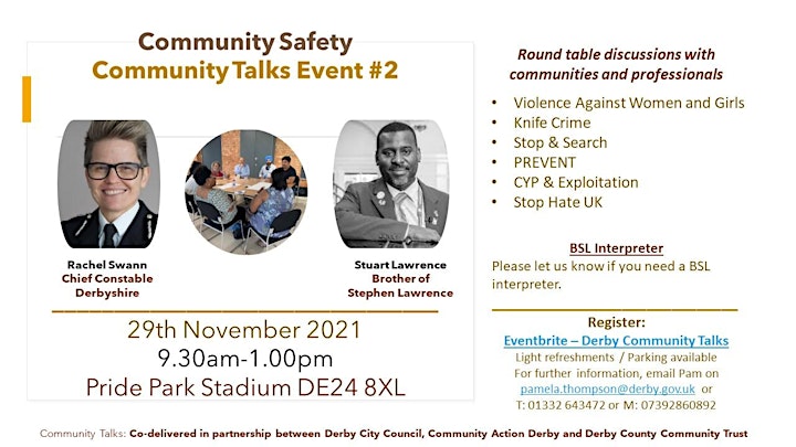 
		Community Talks Event #2 - COMMUNITY SAFETY image
