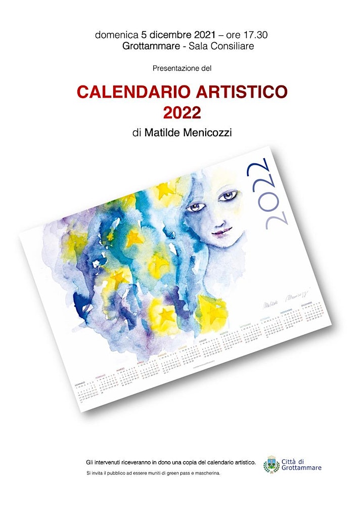 
		Immagine Presentazione del calendario  artistico 2022 di Matilde Menicozzi
