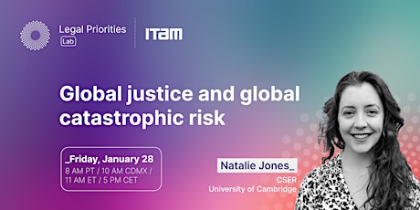 Natalie Jones: Global justice and global catastrophic risk primary image