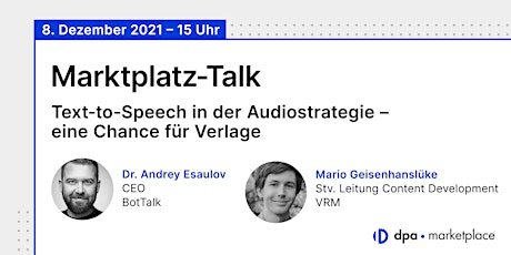 Marktplatz-Talk  #2 – Text-to-Speech in der Audiostrategie