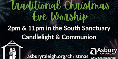 2pm Traditional Christmas Eve Worship at Asbury Ra primary image