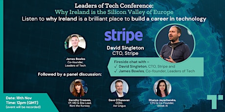 Leaders of Tech Conference: Why Ireland is the Silicon Valley of Europe primary image