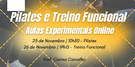 Imagem principal de Aulas Experimentais | Pilates e Treino Funcional