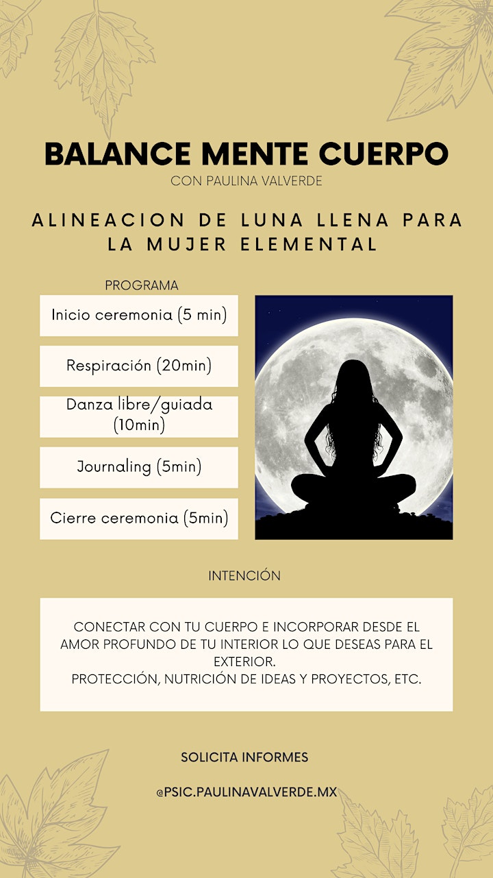 
		Imagen de Balance Mente Cuerpo; "Alineacion De Luna Llena"
