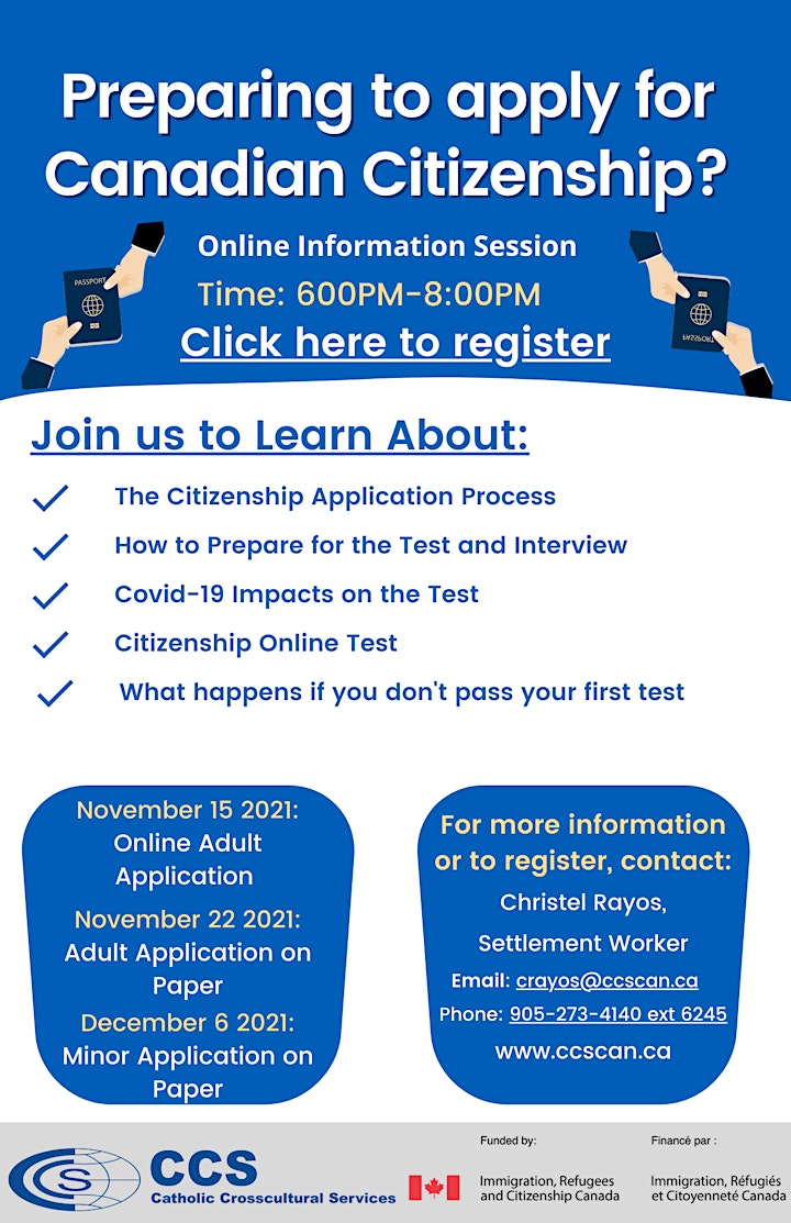 
		How to Prepare for Your Canadian Citizenship Application Online Sessions image
