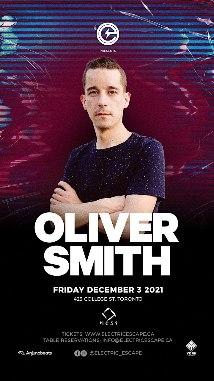 Electric Escape presents Anjunabeats with Oliver Smith image