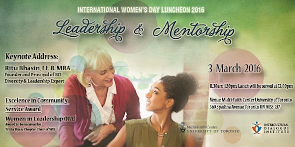 2016 International Women's Day Luncheon
