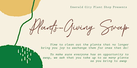 Plants-Giving Plant Swap