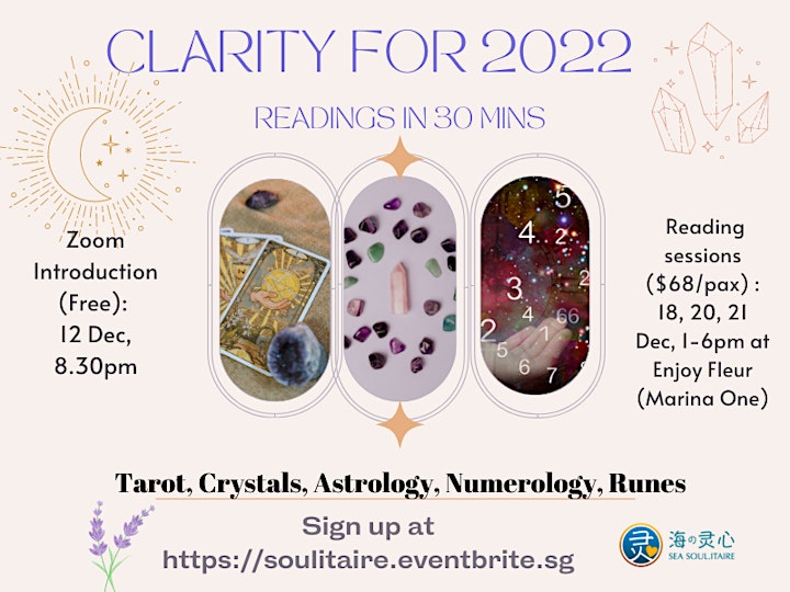 
		Soul Interest: Clarity for 2022 (Tarot and Oracle) - 20 Dec image
