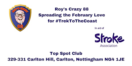 Roy's Crazy 88 ~ Spreading the February Love for #TrekToTheCoast primary image
