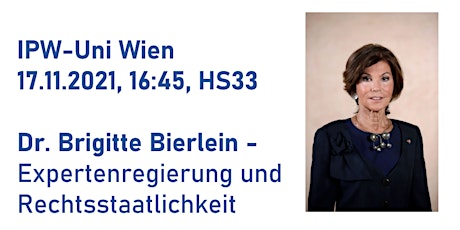 Hauptbild für Dr. Brigitte Bierlein: Expertenregierung und Rechtsstaatlichkeit