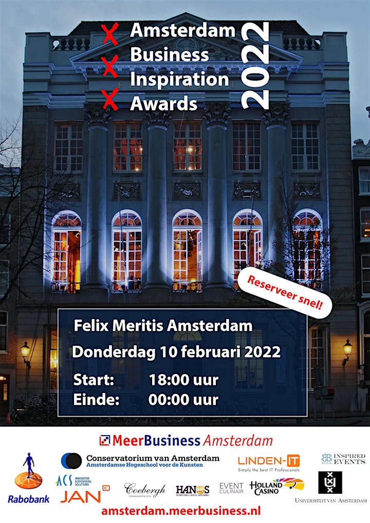Afbeelding van Uitreiking Amsterdam Business Inspiration Awards!