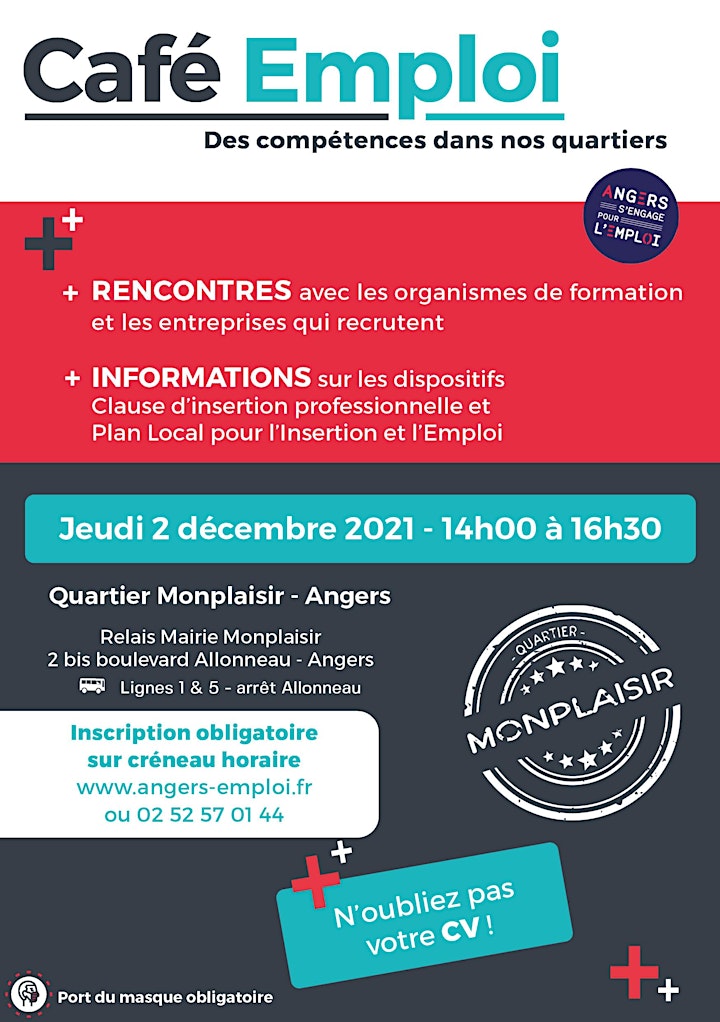 
		Image pour Café Emploi - Des compétences dans nos quartiers  02/12/2021 
