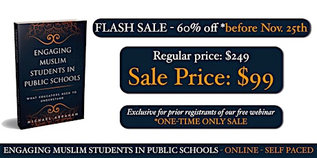 Engaging Muslim Students | NOVEMBER FLASH SALE | Online Self-Paced Course