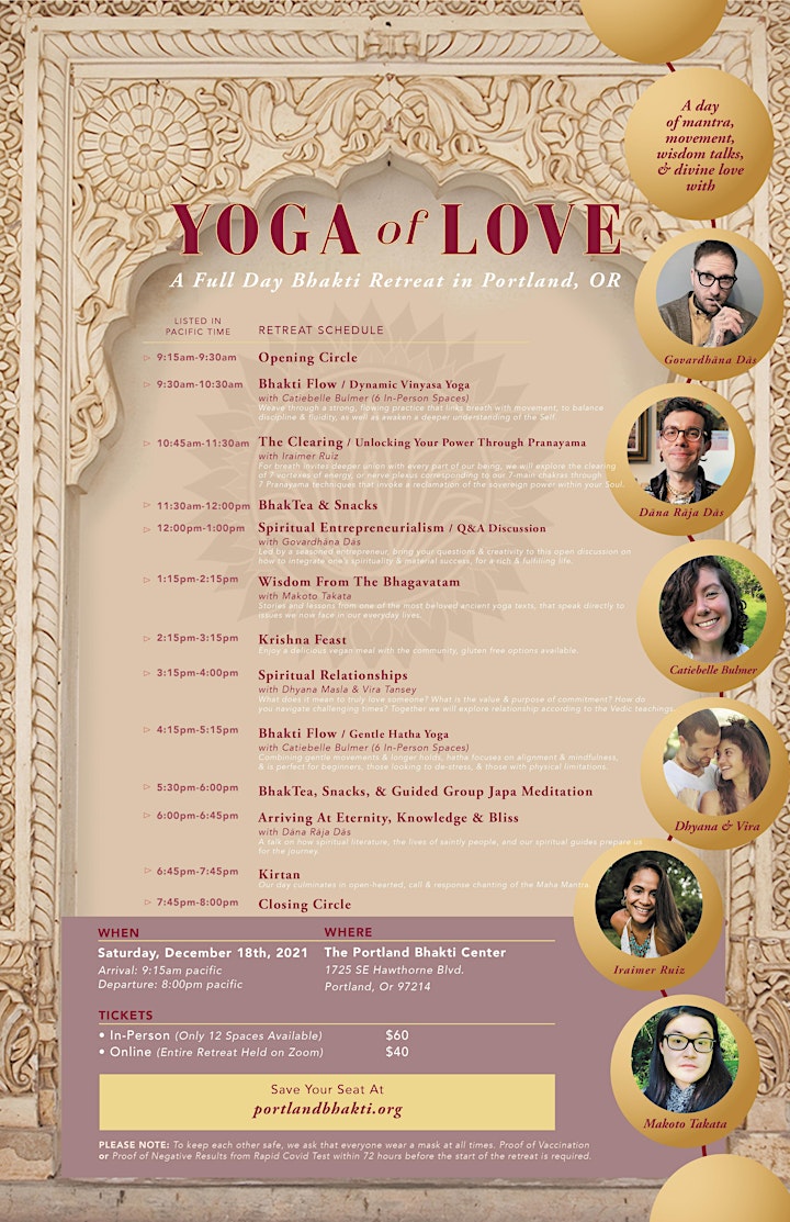 
		Yoga of Love: A Full Day Bhakti Retreat in Portland, Or image

