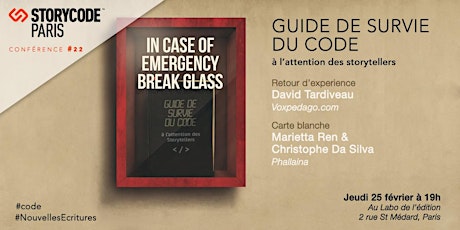 Image principale de Storycode Paris #22 - Guide de survie du Code