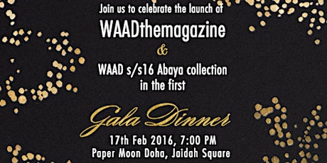 WAADthemagazine Launch gala dinner primary image