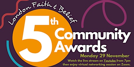 London Faith & Belief Community Awards - Livestream & Online Networking primary image