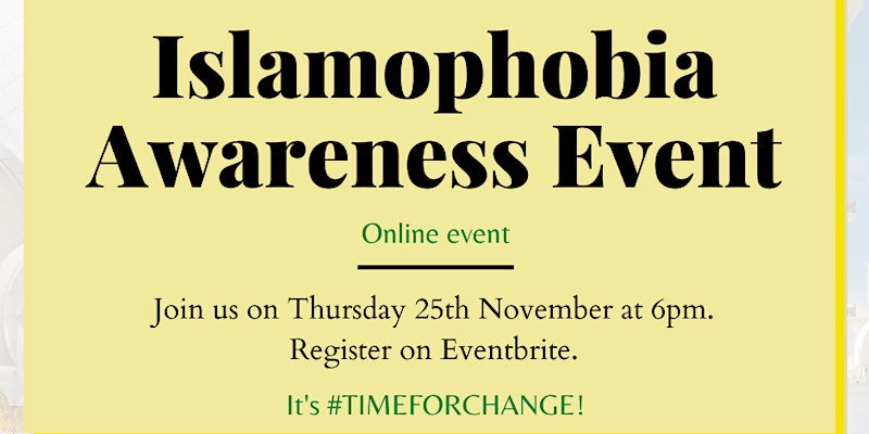 Islamophobia Awareness Online Event