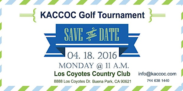 2016 KACCOC Golf Tournament