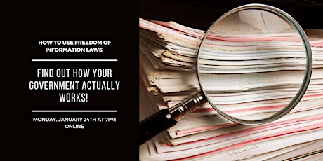 Webinar: How to Use Freedom of Information Laws tickets