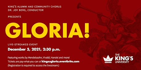 Gloria! - Livestreamed Concert primary image