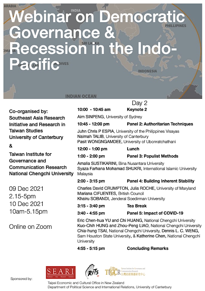 
		Webinar on Democratic Governance & Recession in the Indo-Pacific image
