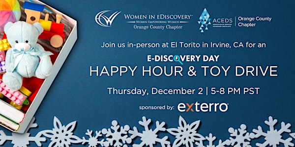 E-Discovery Day Happy Hour and Toy Drive